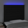 Headboard with LED lights black fabric 100x5x118/128 cm by , Headboards and footboards - Ref: Foro24-3122556, Price: 78,60 €,...