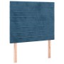 Dark blue velvet bed frame with headboard 90x200 cm by , Beds and slatted bases - Ref: Foro24-3125798, Price: 158,00 €, Disco...