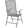 Stackable garden chairs 2 units gray steel by vidaXL, Garden chairs - Ref: Foro24-42716, Price: 109,38 €, Discount: %