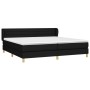 Cama box spring con colchón tela negro 200x200 cm de , Camas y somieres - Ref: Foro24-3126911, Precio: 628,07 €, Descuento: %