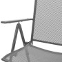 Stackable garden chairs 2 units gray steel by vidaXL, Garden chairs - Ref: Foro24-42716, Price: 109,38 €, Discount: %