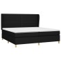 Cama box spring con colchón tela negro 200x200 cm de , Camas y somieres - Ref: Foro24-3128631, Precio: 721,79 €, Descuento: %