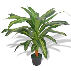 Artificial dracena plant with pot 90 cm green by vidaXL, artificial flora - Ref: Foro24-244450, Price: 50,99 €, Discount: %