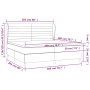 Box spring bed with pink velvet mattress 200x200 cm by , Beds and slatted bases - Ref: Foro24-3129296, Price: 635,00 €, Disco...