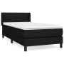 Box spring bed with black fabric mattress 90x190 cm by , Beds and slatted bases - Ref: Foro24-3129675, Price: 286,79 €, Disco...