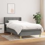 Box spring bed with dark gray fabric mattress 90x190 cm by , Beds and slatted bases - Ref: Foro24-3130234, Price: 301,14 €, D...