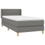 Box spring bed with dark gray fabric mattress 90x190 cm by , Beds and slatted bases - Ref: Foro24-3130234, Price: 301,14 €, D...