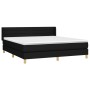 Box spring bed with black fabric mattress 180x200 cm by , Beds and slatted bases - Ref: Foro24-3130371, Price: 573,13 €, Disc...