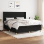 Cama box spring con colchón tela negro 180x200 cm de , Camas y somieres - Ref: Foro24-3132091, Precio: 609,46 €, Descuento: %