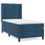 Box spring bed with dark blue velvet mattress 90x190 cm by , Beds and slatted bases - Ref: Foro24-3132715, Price: 378,88 €, D...