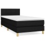 Cama box spring con colchón tela negro 90x200 cm de , Camas y somieres - Ref: Foro24-3140587, Precio: 309,14 €, Descuento: %