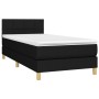 Cama box spring con colchón tela negro 90x200 cm de , Camas y somieres - Ref: Foro24-3140587, Precio: 309,14 €, Descuento: %