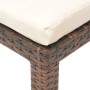 Lounger with brown synthetic rattan cushion by vidaXL, Loungers - Ref: Foro24-42845, Price: 135,62 €, Discount: %