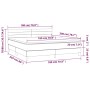 Box spring bed with pink velvet mattress 180x200 cm by , Beds and slatted bases - Ref: Foro24-3141382, Price: 497,99 €, Disco...