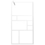 Accessible shower screen in white ESG glass 100x195 cm by , Shower walls and screens - Ref: Foro24-151870, Price: 149,29 €, D...