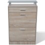 Mueble zapatero cajón y estante superior vidrio aspecto madera de , Zapateros y organizadores de calzado - Ref: Foro24-241245...