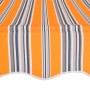 Manual retractable awning 250 cm yellow and blue striped by vidaXL, Awnings - Ref: Foro24-43227, Price: 98,20 €, Discount: %