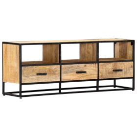 Solid mango wood TV stand 120x30x45 cm by , TV Furniture - Ref: Foro24-247742, Price: 137,01 €, Discount: %