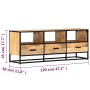 Mueble de TV de madera maciza de mango 120x30x45 cm de , Muebles TV - Ref: Foro24-247742, Precio: 137,01 €, Descuento: %