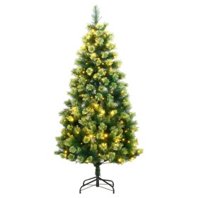 Artificial Christmas tree with hinges 300 LEDs 240 cm by , Christmas trees - Ref: Foro24-3210332, Price: 195,99 €, Discount: %