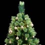 Árbol de Navidad artificial con bisagras 300 LED y bolas 210 cm de , Arboles de navidad - Ref: Foro24-3210391, Precio: 178,41...