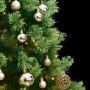 Árbol de Navidad artificial con bisagras 300 LED y bolas 210 cm de , Arboles de navidad - Ref: Foro24-3210391, Precio: 178,41...