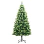 Árbol de Navidad artificial con bisagras 300 LED y bolas 210 cm de , Arboles de navidad - Ref: Foro24-3210391, Precio: 178,41...