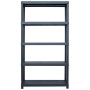 Plastic shelving 2 units 500 kg 100x40x180 cm black by , Industrial shelving - Ref: Foro24-276261, Price: 321,46 €, Discount: %