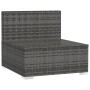 4-Sitzer-Gartensofa mit grauen synthetischen Rattankissen von , Gartensets - Ref: Foro24-317519, Preis: 548,81 €, Rabatt: %