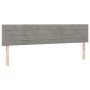 Headboards 2 units of light gray velvet 90x5x78/88 cm by , Headboards and footboards - Ref: Foro24-346180, Price: 67,99 €, Di...