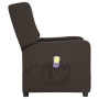 Silla de masaje elevable de tela marrón oscuro de , Sillones de masaje eléctricos - Ref: Foro24-3093390, Precio: 216,99 €, De...