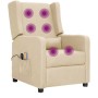 Cream fabric electric massage chair by , Electric massage chairs - Ref: Foro24-3098742, Price: 196,26 €, Discount: %