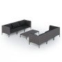 7-piece garden sofas and dark gray synthetic rattan cushions by , Garden sets - Ref: Foro24-3099800, Price: 447,75 €, Discoun...