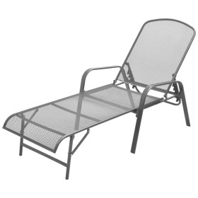 Anthracite gray steel sun lounger by vidaXL, Loungers - Ref: Foro24-42725, Price: 150,99 €, Discount: %