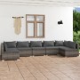 7-piece garden furniture set and gray synthetic rattan cushions by , Garden sets - Ref: Foro24-3101893, Price: 835,31 €, Disc...