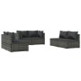 6-piece garden furniture set and gray synthetic rattan cushions by , Garden sets - Ref: Foro24-3102213, Price: 690,99 €, Disc...