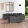 Set de muebles de jardín 7 pzas y cojines ratán sintético gris de , Conjuntos de jardín - Ref: Foro24-3102389, Precio: 892,60...