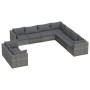 9-piece garden furniture set and gray synthetic rattan cushions by , Garden sets - Ref: Foro24-3102501, Price: 905,99 €, Disc...