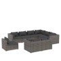 9-teiliges Gartenmöbel-Set und graue synthetische Rattankissen von , Gartensets - Ref: Foro24-3102645, Preis: 905,99 €, Rabat...