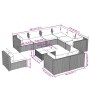 10-piece garden furniture set and gray synthetic rattan cushions by , Garden sets - Ref: Foro24-3102653, Price: 952,99 €, Dis...