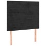 Headboards 2 units of black velvet 90x5x78/88 cm by , Headboards and footboards - Ref: Foro24-3116510, Price: 66,61 €, Discou...