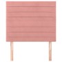 Headboards 2 units of pink velvet 100x5x78/88 cm by , Headboards and footboards - Ref: Foro24-3116519, Price: 56,31 €, Discou...