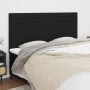 Cabeceros 4 unidades de tela negro 90x5x78/88 cm de , Cabeceros y pies de cama - Ref: Foro24-3116488, Precio: 108,55 €, Descu...