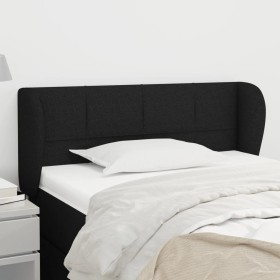 Black fabric headboard 93x23x78/88 cm by , Headboards and footboards - Ref: Foro24-3117128, Price: 48,68 €, Discount: %