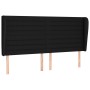 Headboard with black fabric ears 203x23x118/128 cm by , Headboards and footboards - Ref: Foro24-3118120, Price: 144,86 €, Dis...