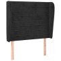 Cabecero con orejas de terciopelo negro 93x23x118/128 cm de , Cabeceros y pies de cama - Ref: Foro24-3118134, Precio: 77,99 €...