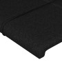 Cabecero con LED de tela negro 90x5x78/88 cm de , Cabeceros y pies de cama - Ref: Foro24-3121596, Precio: 46,23 €, Descuento: %