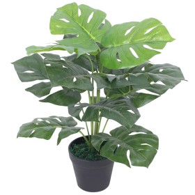 Künstliche Monstera-Pflanze mit grünem Topf 45 cm von vidaXL, Künstliche Flora - Ref: Foro24-244434, Preis: 20,99 €, Rabatt: %