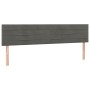 Dark gray velvet headboard with LED 180x5x78/88 cm by , Headboards and footboards - Ref: Foro24-3121813, Price: 73,31 €, Disc...