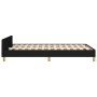 Estructura de cama con cabecero de tela negro 120x200 cm de , Camas y somieres - Ref: Foro24-3125124, Precio: 183,98 €, Descu...